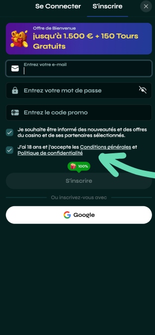 Confirmer les règles et l'âge de l'application