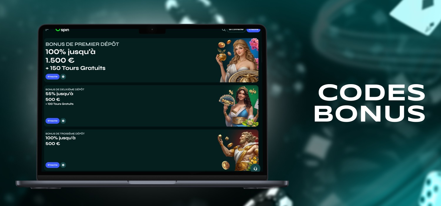 Codes promotionnels disponibles sur Sava Spin Casino