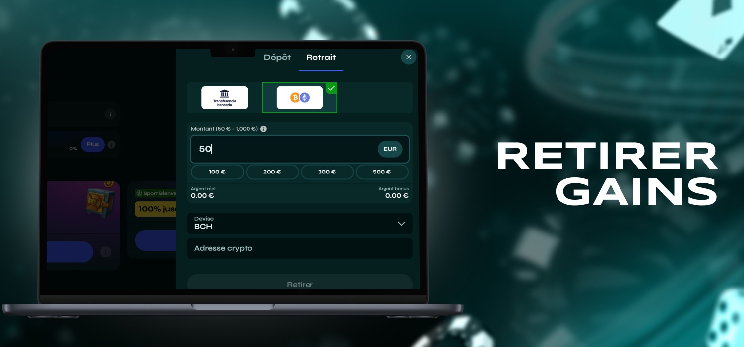 méthodes de retrait disponibles en France