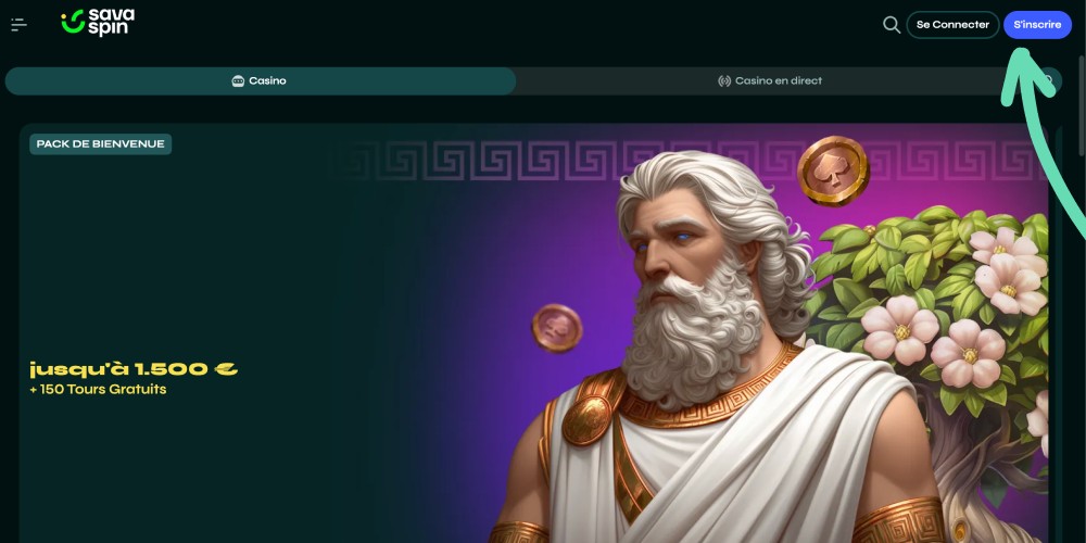 cliquez sur le bouton d'inscription