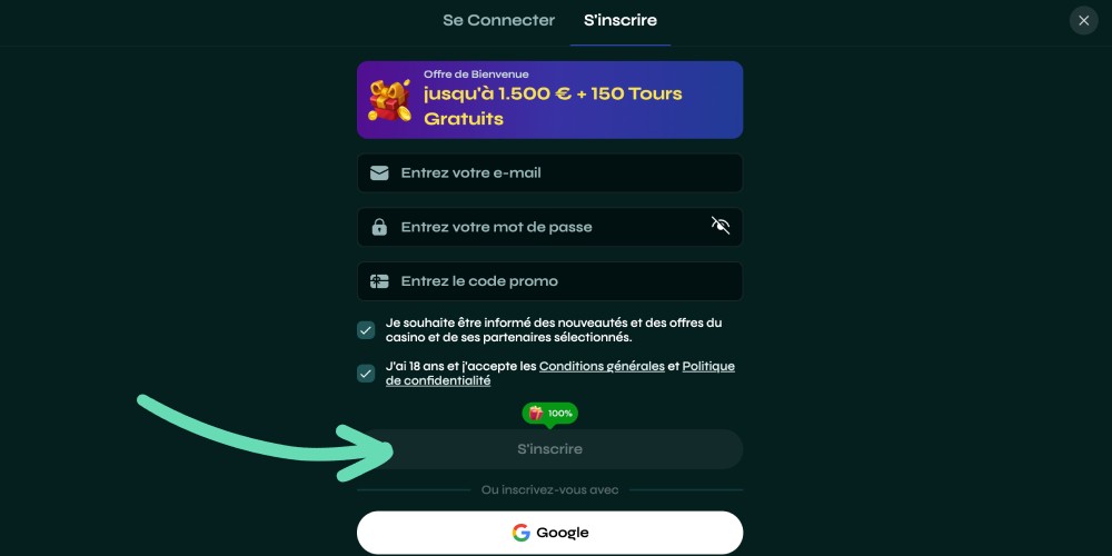 inscription complète