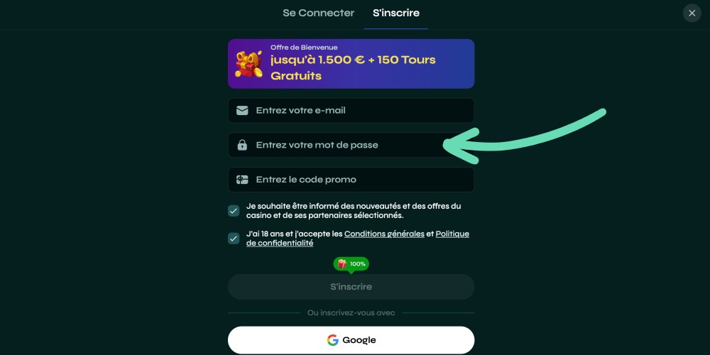 créer un mot de passe