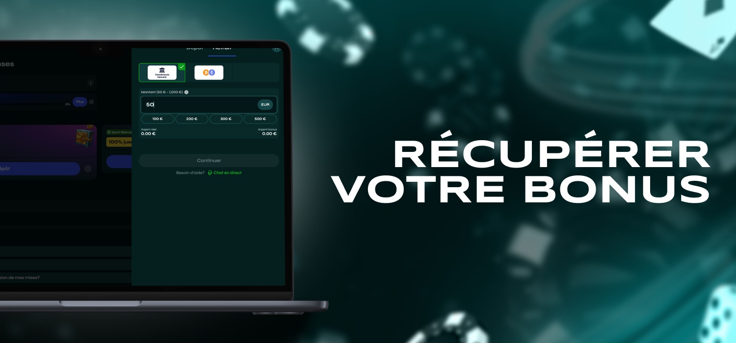 retrait des fonds bonus du compte